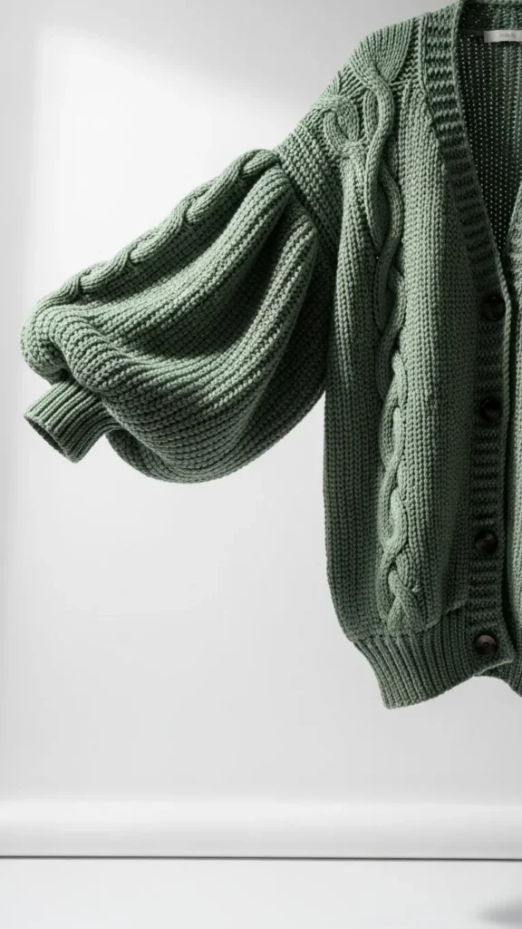 Balloon Sleeve Cardigan