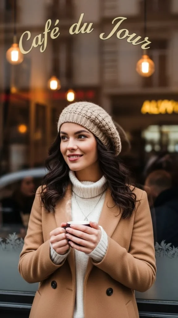 Beret-Style Knit Beanie