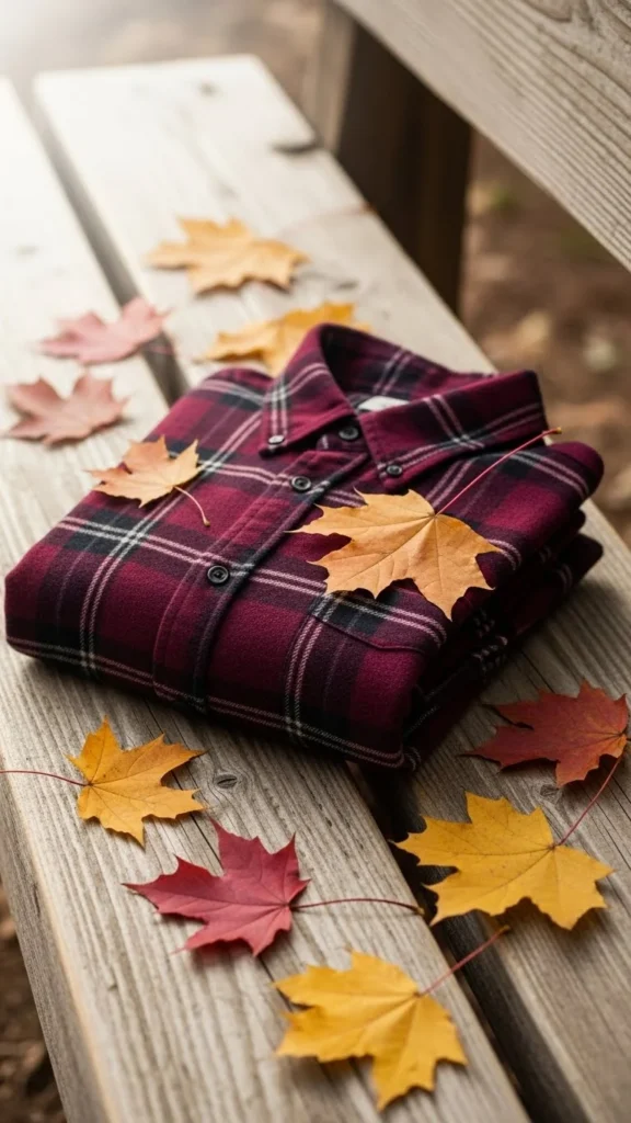 Burgundy Brushed Cotton Flannel