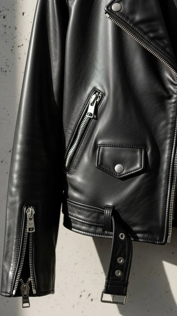 Classic Black Moto Jacket