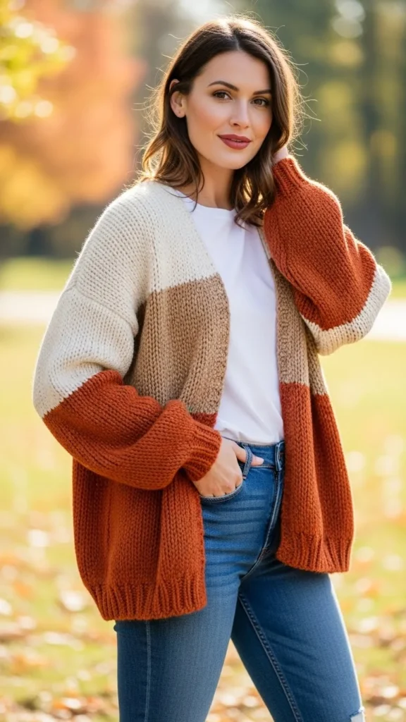 Colorblock Cardigan