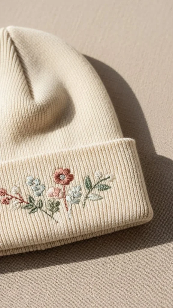 Embroidered Beanie