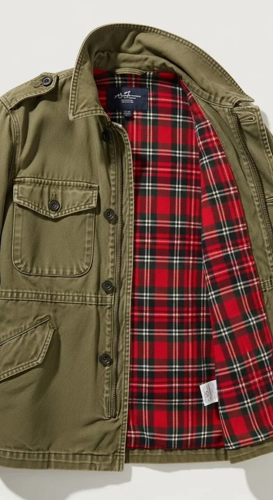 Flannel-Lined Utility Jacket