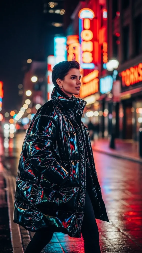 Glossy Patent Puffer