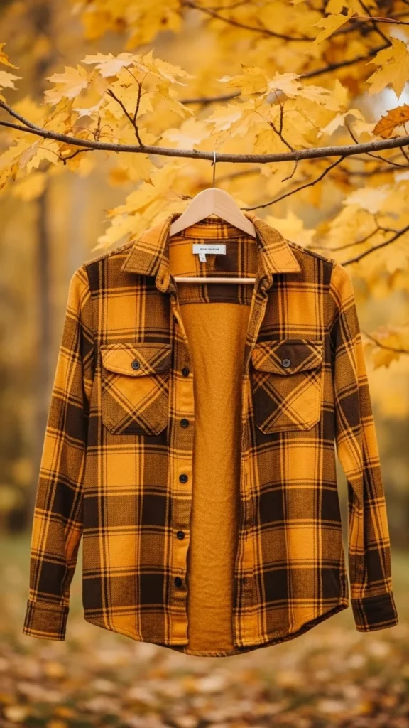 Mustard Yellow Flannel