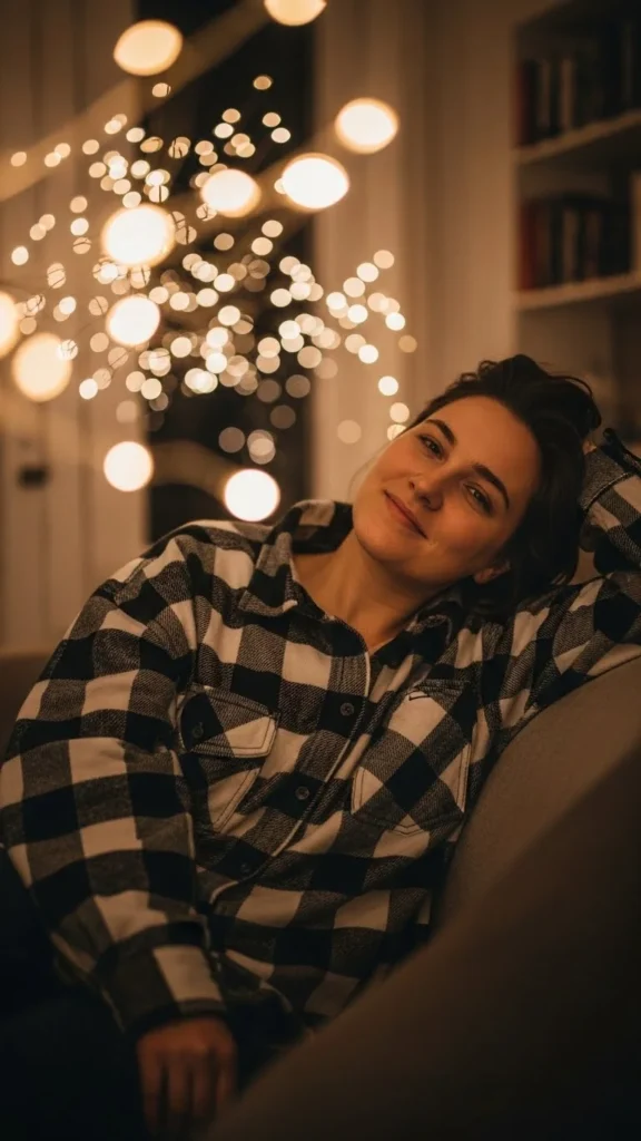 Oversized Black and White Flannel