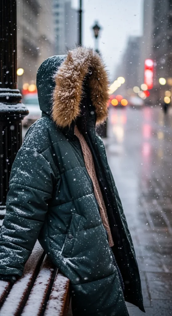 Padded Coat with Hood