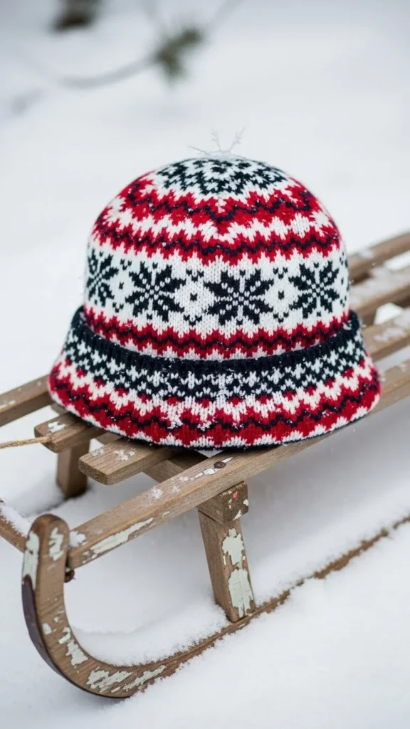 Patterned Fair Isle Beanie