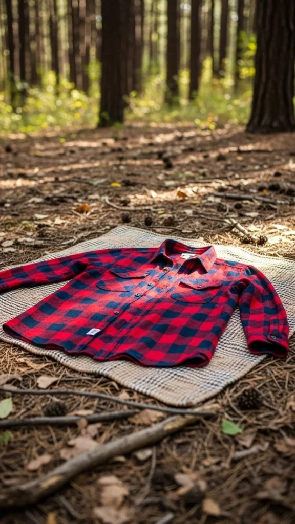 Red and Navy Highland Flannel