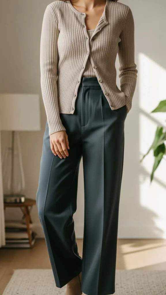 Ribbed Knit Cardigan