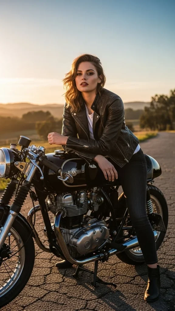 Slim-Fit Leather Racer