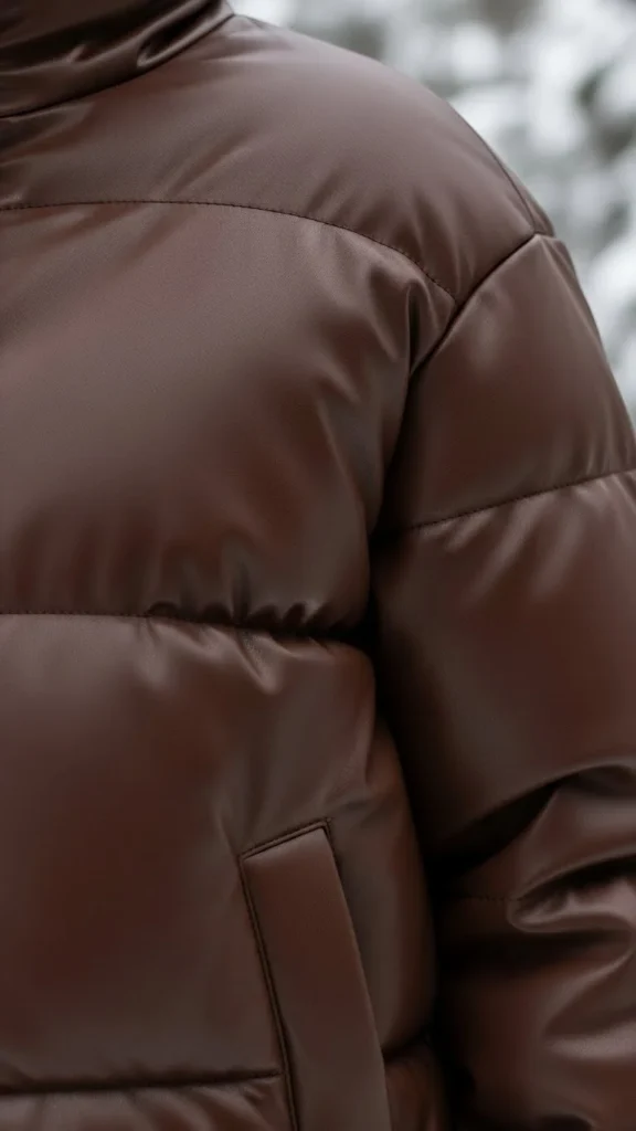 Vegan Leather Puffer