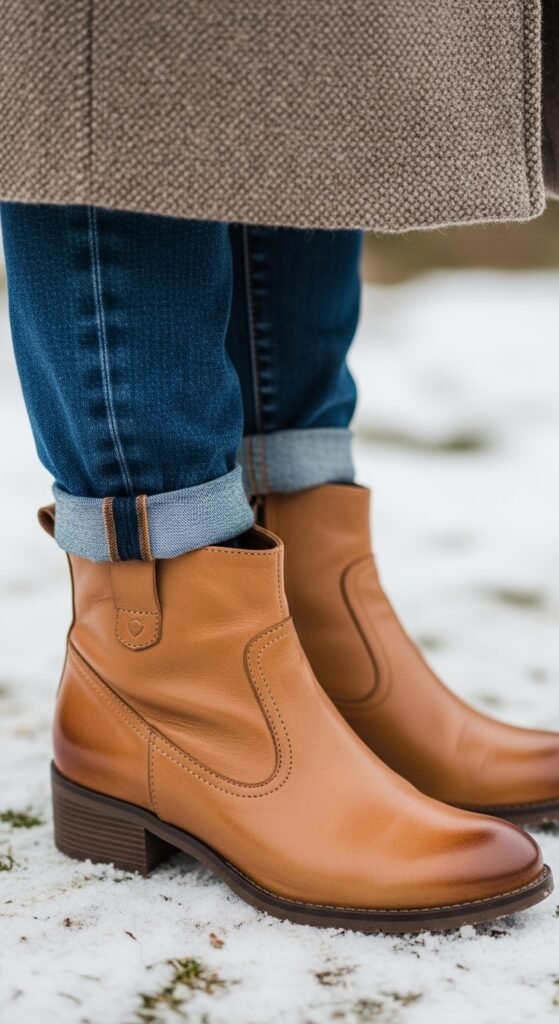 Classic Leather Ankle Boots