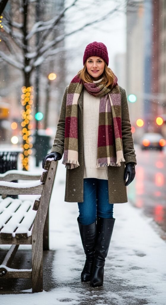 Faux-Leather Heeled Boots