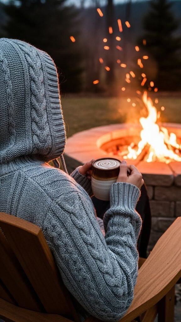  Knitted Hoodie Sweater