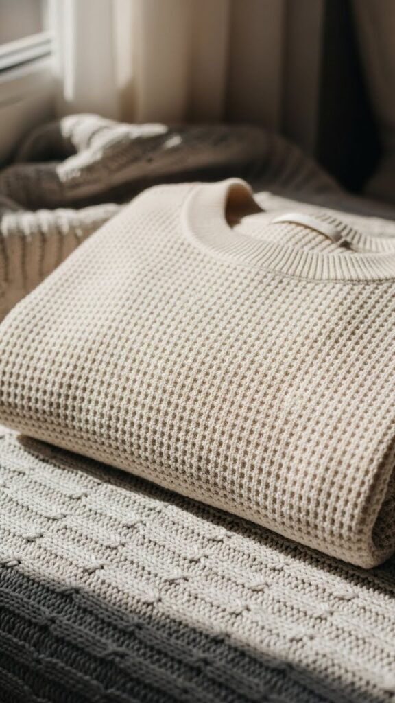 Waffle Knit Sweater