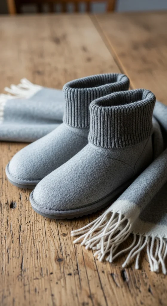 Wool-Blend Booties