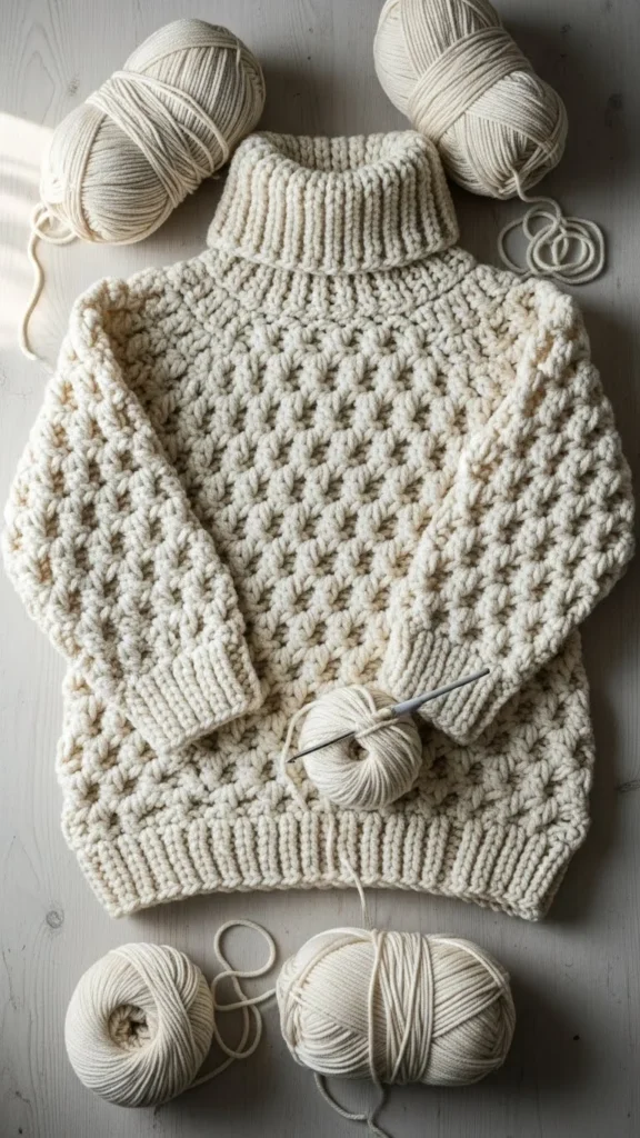 Crocheted Turtleneck