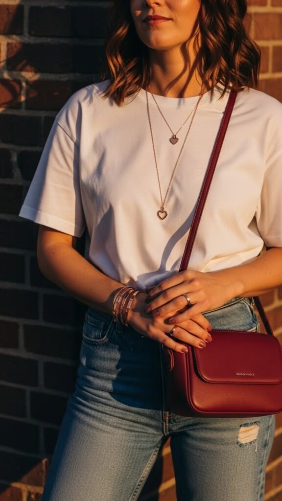 Heart-Toned Accessories with Simple Basics