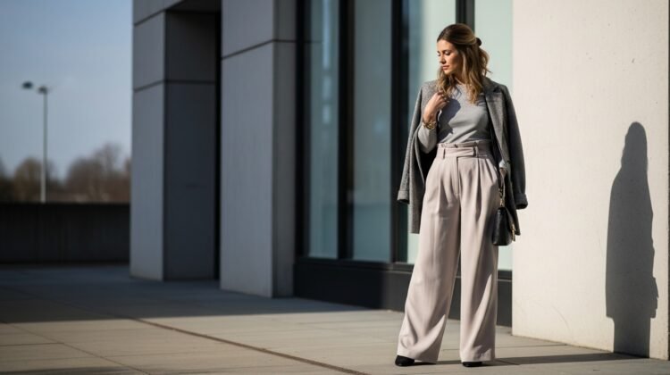 How to Wear Wide-Leg Pants Without Losing Shape