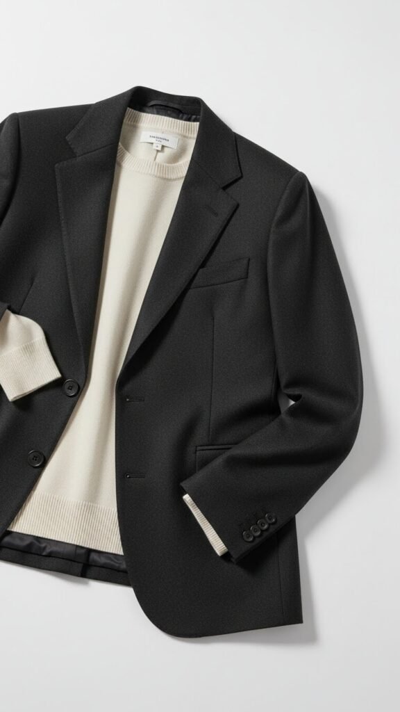 Blazer Over a Soft Top