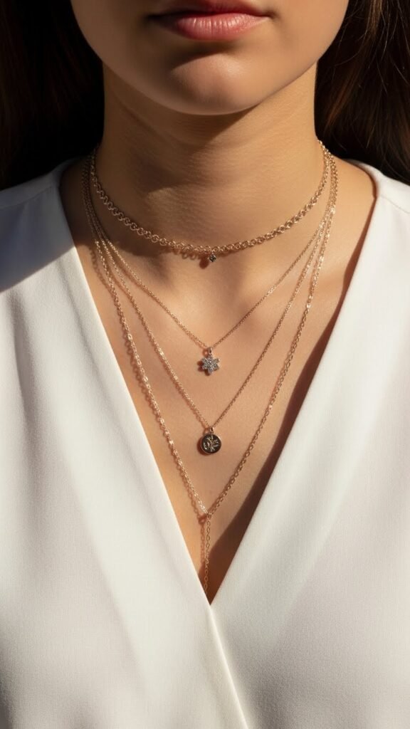 Mix Necklace Lengths for Balance