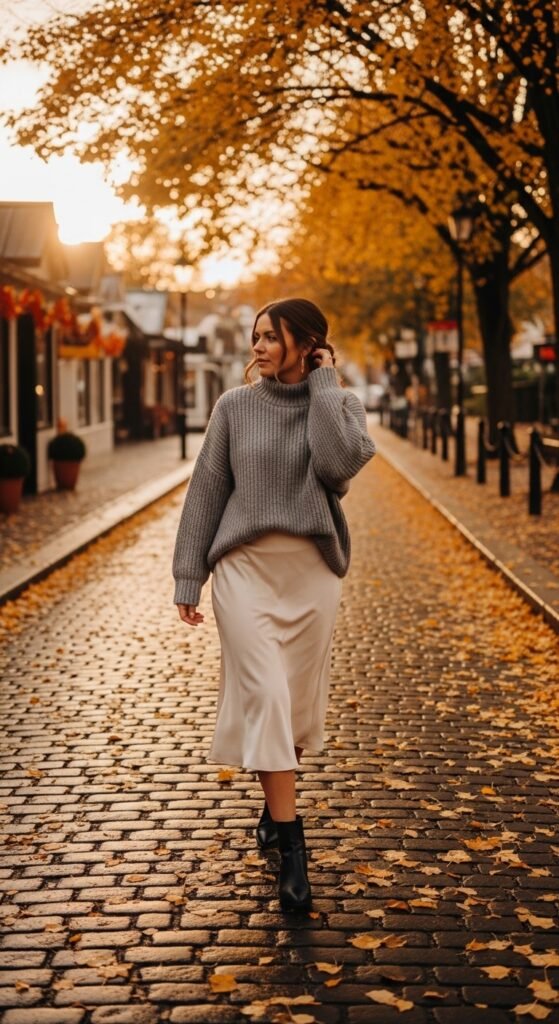 Balance Satin With Matte Textures